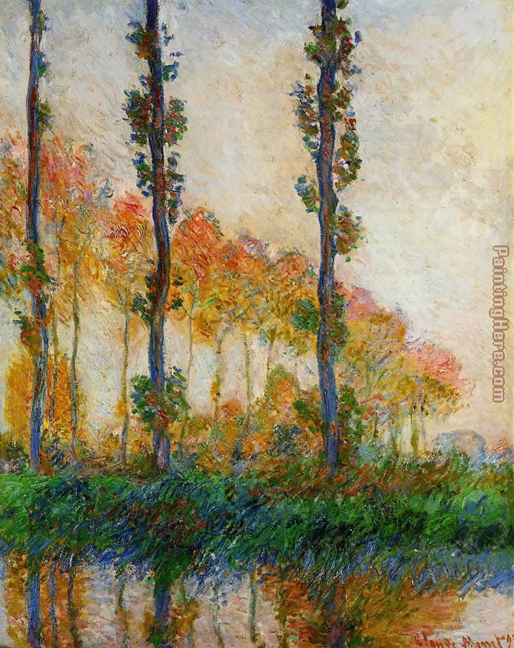 Claude Monet Three Trees in Autumn